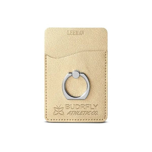 Leeman Shimmer Card Holder With Metal Ring Phone Stand