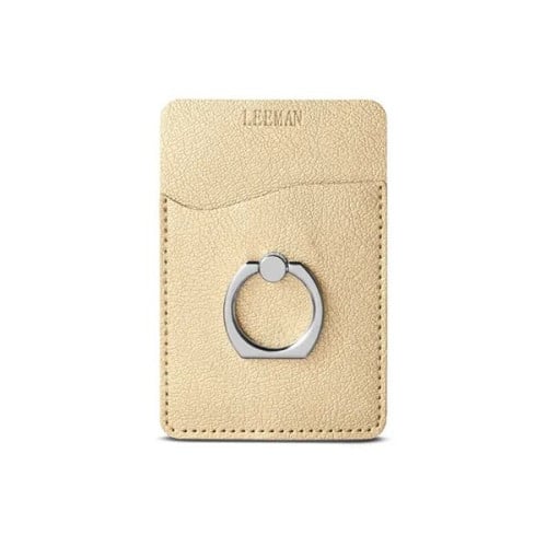 Leeman Shimmer Card Holder With Metal Ring Phone Stand