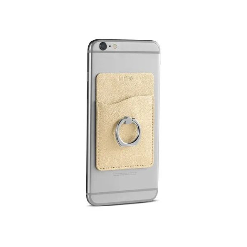 Leeman Shimmer Card Holder With Metal Ring Phone Stand