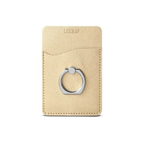 Leeman Shimmer Card Holder With Metal Ring Phone Stand