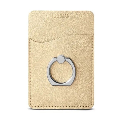 Leeman Shimmer Card Holder With Metal Ring Phone Stand