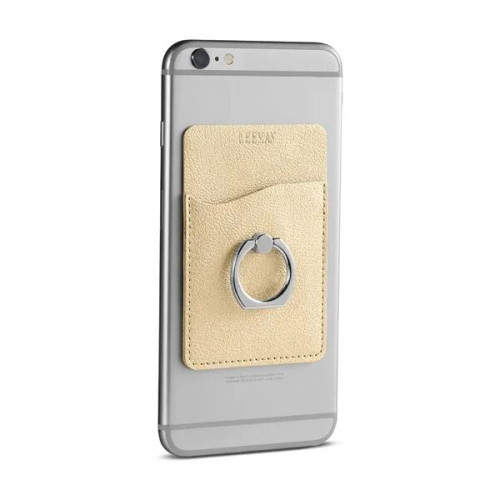 Leeman Shimmer Card Holder With Metal Ring Phone Stand