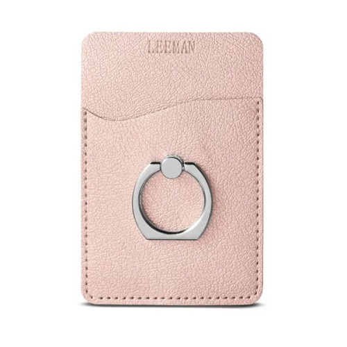 Leeman Shimmer Card Holder With Metal Ring Phone Stand