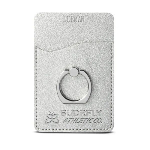 Leeman Shimmer Card Holder With Metal Ring Phone Stand