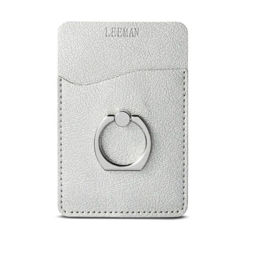 Leeman Shimmer Card Holder With Metal Ring Phone Stand