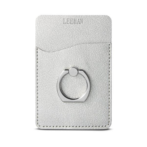 Leeman Shimmer Card Holder With Metal Ring Phone Stand
