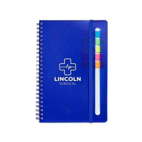Semester Spiral Notebook With Sticky Flags 6.25" x 8.5".