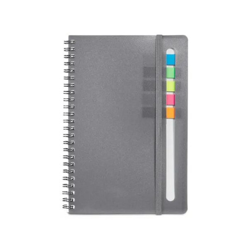 Semester Spiral Notebook With Sticky Flags 6.25" x 8.5".