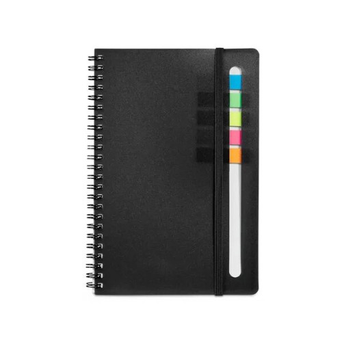 Semester Spiral Notebook With Sticky Flags 6.25" x 8.5".