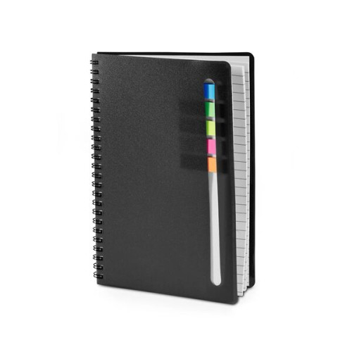 Semester Spiral Notebook With Sticky Flags 6.25" x 8.5".
