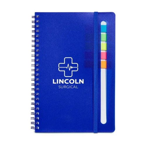 Semester Spiral Notebook With Sticky Flags 6.25" x 8.5".