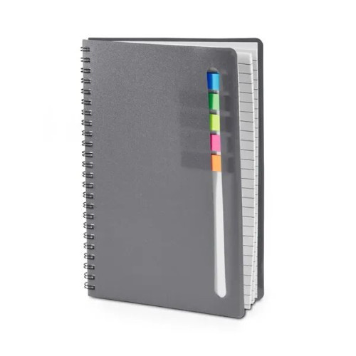 Semester Spiral Notebook With Sticky Flags 6.25" x 8.5".