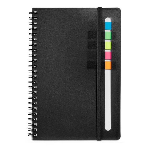 Semester Spiral Notebook With Sticky Flags 6.25" x 8.5".