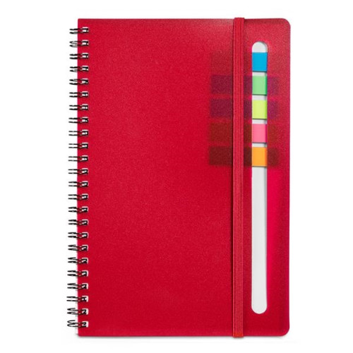 Semester Spiral Notebook With Sticky Flags 6.25" x 8.5".