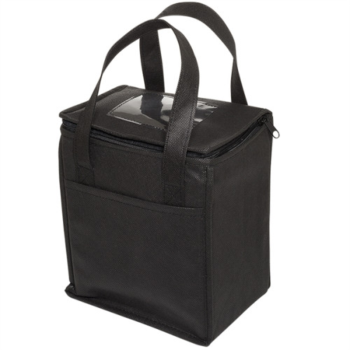 Non-Woven Cubic Lunch Cooler Bag With ID Slot