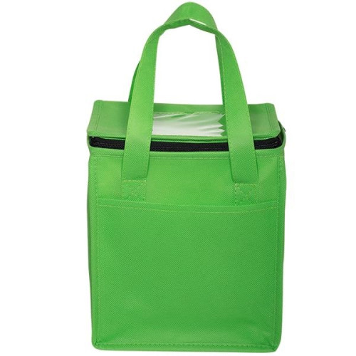 Non-Woven Cubic Lunch Cooler Bag With ID Slot