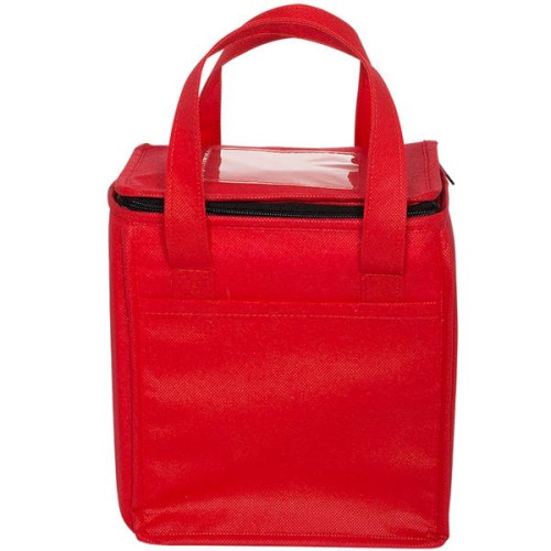 Non-Woven Cubic Lunch Cooler Bag With ID Slot