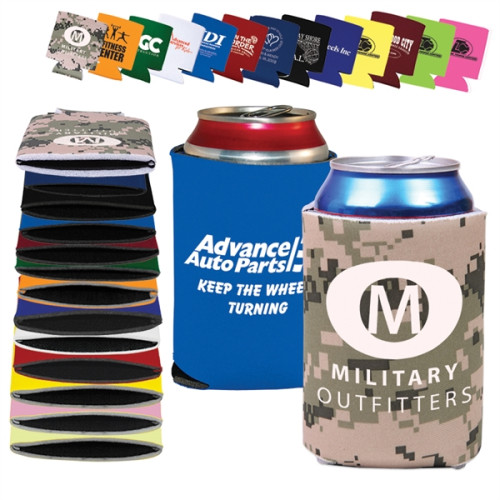 Collapsible Insulated Can Cooler Sleeve.