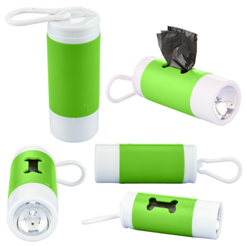 Pet Waste Disposal Bag Dispenser with Flashlight