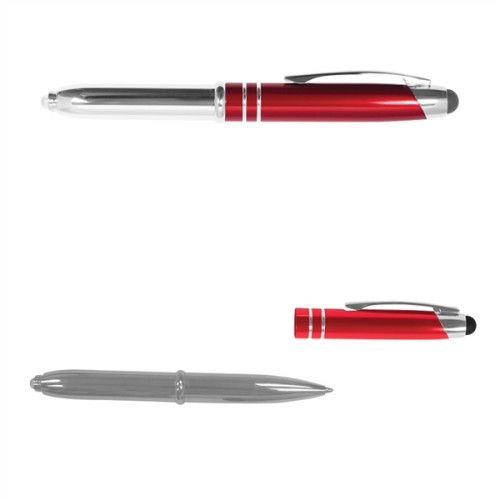 Executive 3-in-1 Metal Pen Stylus with LED Light