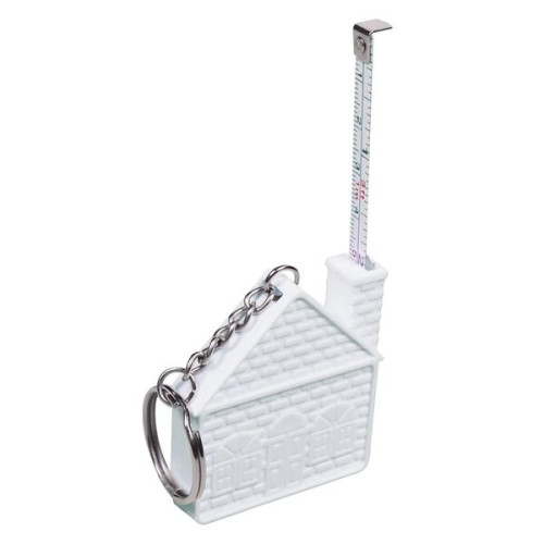 House Tape Measure Key Chain 3'