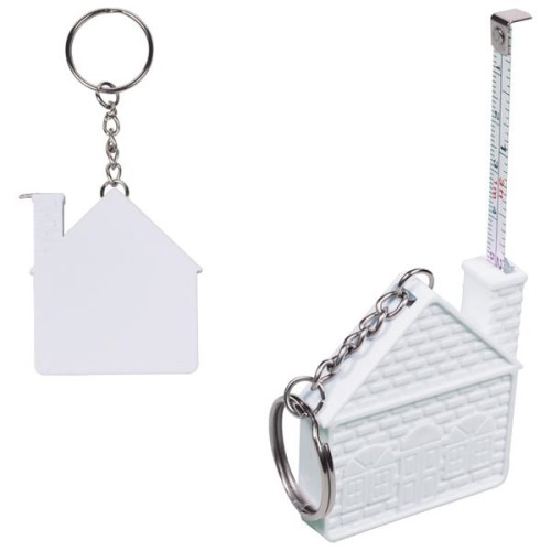 House Tape Measure Key Chain 3'