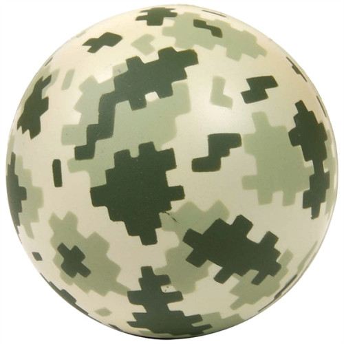 Digi Camo Round Stress Ball.