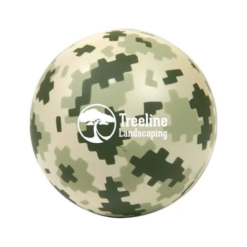 Digi Camo Round Stress Ball.