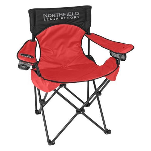 Deluxe Padded Folding Chair With Carrying Bag