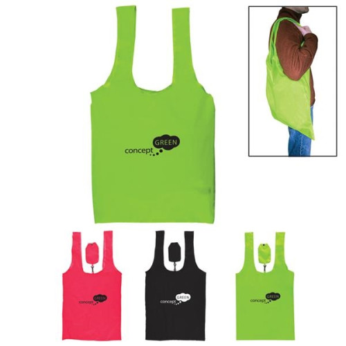 Jumbo Folding Polyester Grocery Tote