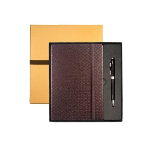 Leeman Tuscany Textured Journal And Executive Stylus Pen...