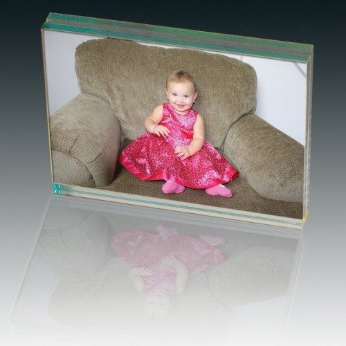 Leeman Atrium Glass Large Desk Photo Frame