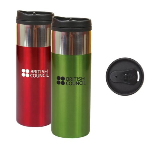 14 oz. Chrome Band Tumbler