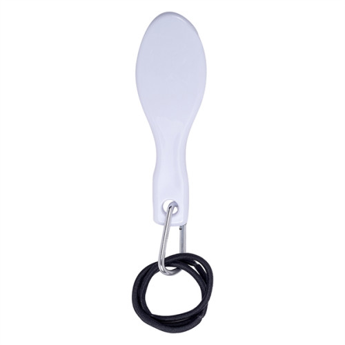 Hair Brush with Rubber Band and Carabiner