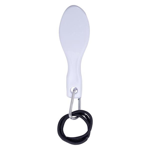 Hair Brush with Rubber Band and Carabiner