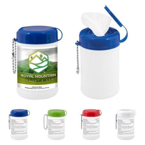Mini Canister of Wet Wipes - 30 PC