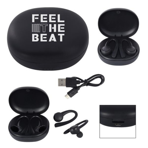 Super Sport Wireless Earbuds & Charging Base With Custom Box