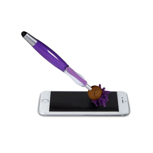 MopToppers. Multicultural Screen Cleaner With Stylus Pen.