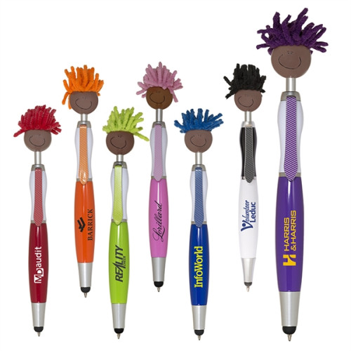 MopToppers. Multicultural Screen Cleaner With Stylus Pen.