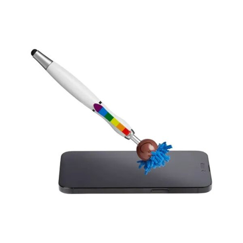 MopToppers. Multicultural Screen Cleaner With Stylus Pen.
