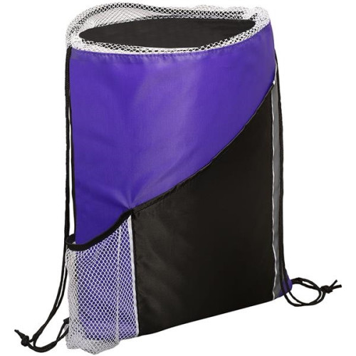 Sprint Angled Drawstring Sports Pack with Pockets