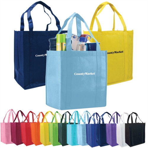 Atlas Non-Woven Grocery Tote Bag.