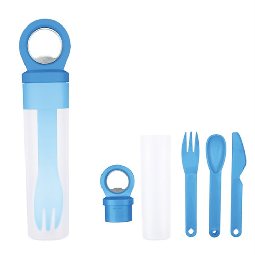 Plastic Utensil Set with Bottle Opener