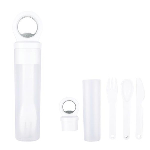 Plastic Utensil Set with Bottle Opener