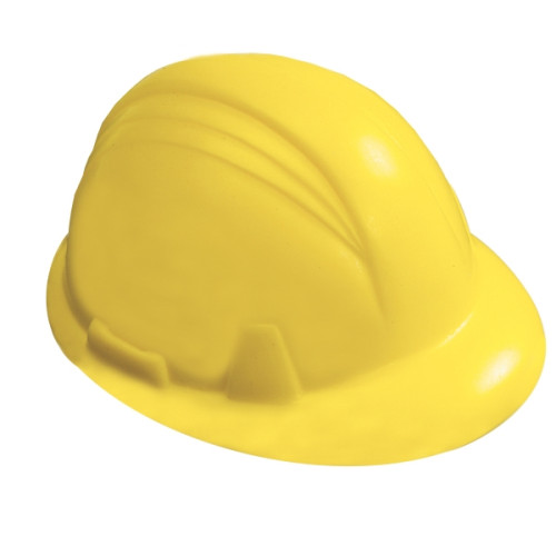 Construction Hard Hat Shape Stress Ball.