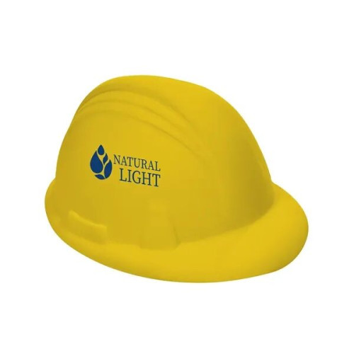 Construction Hard Hat Shape Stress Ball.