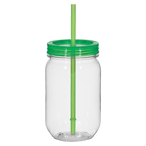 25 Oz. Tritan Mason Jar With Matching Straw
