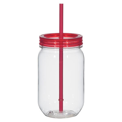 25 Oz. Tritan Mason Jar With Matching Straw