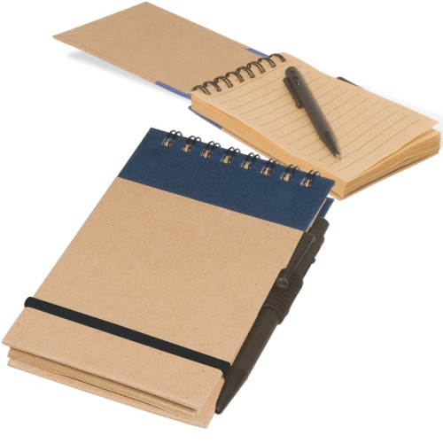 Pocket Note Jotter Notebook & Pen 3" x 5".
