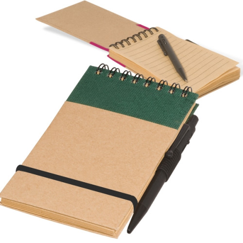 Pocket Note Jotter Notebook & Pen 3" x 5".